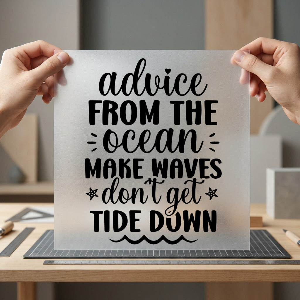 Advice From Ocean Nautical Good Vibes Collection Empowerment Collection Ready to Press DTF Transfer for Dtf