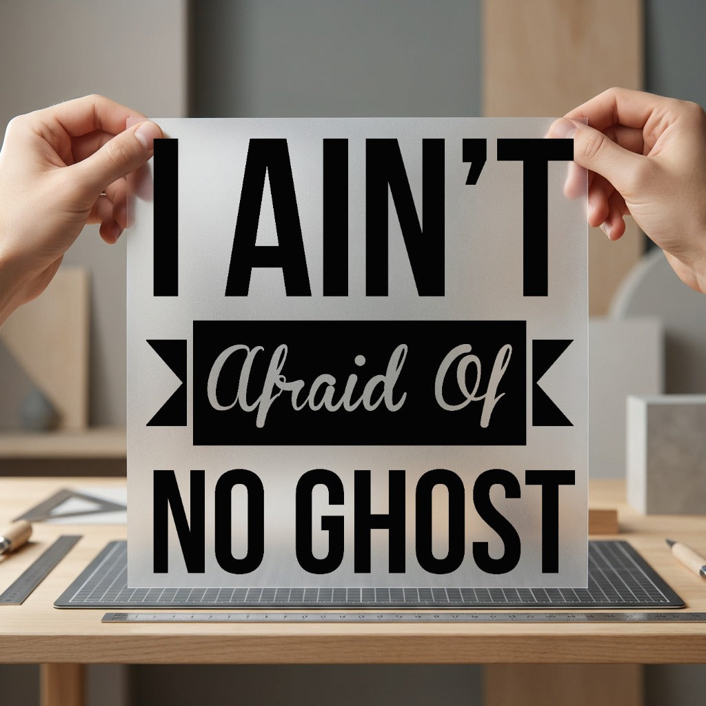 Ain Afraid Ghost Iconic Halloween Funny Ready to Press DTF Transfer for Dtf