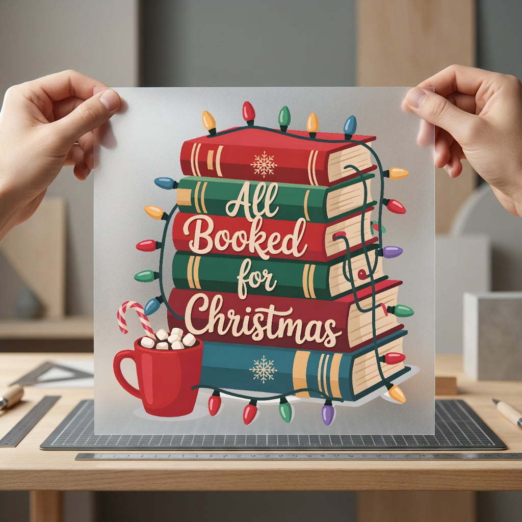 All Booked Christmas Cozy Christmas Ready to Press DTF Transfer for Dtf