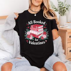 All Booked Valentines Romantic Valentine Floral Ready to Press DTF Transfer for Dtf