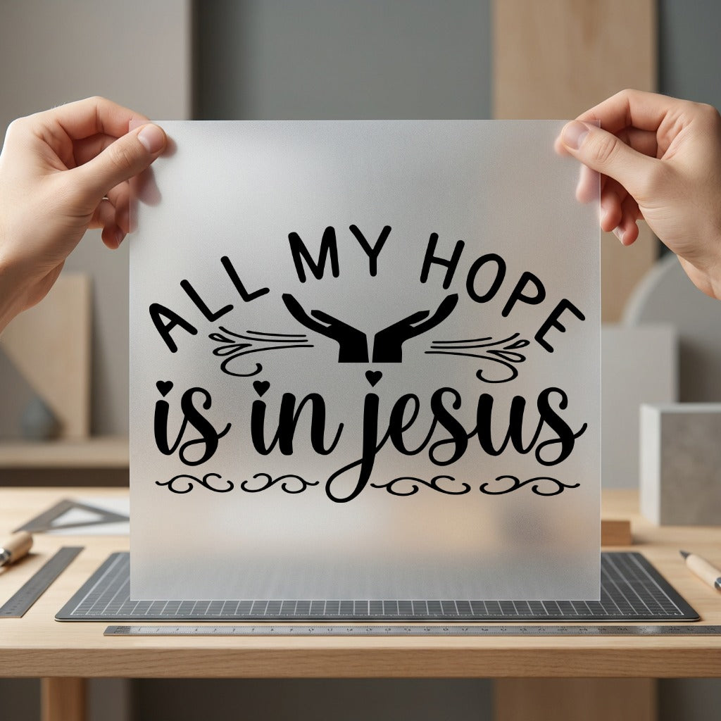 All Hope Jesus Christian Christian Faith Ready to Press DTF Transfer for Dtf