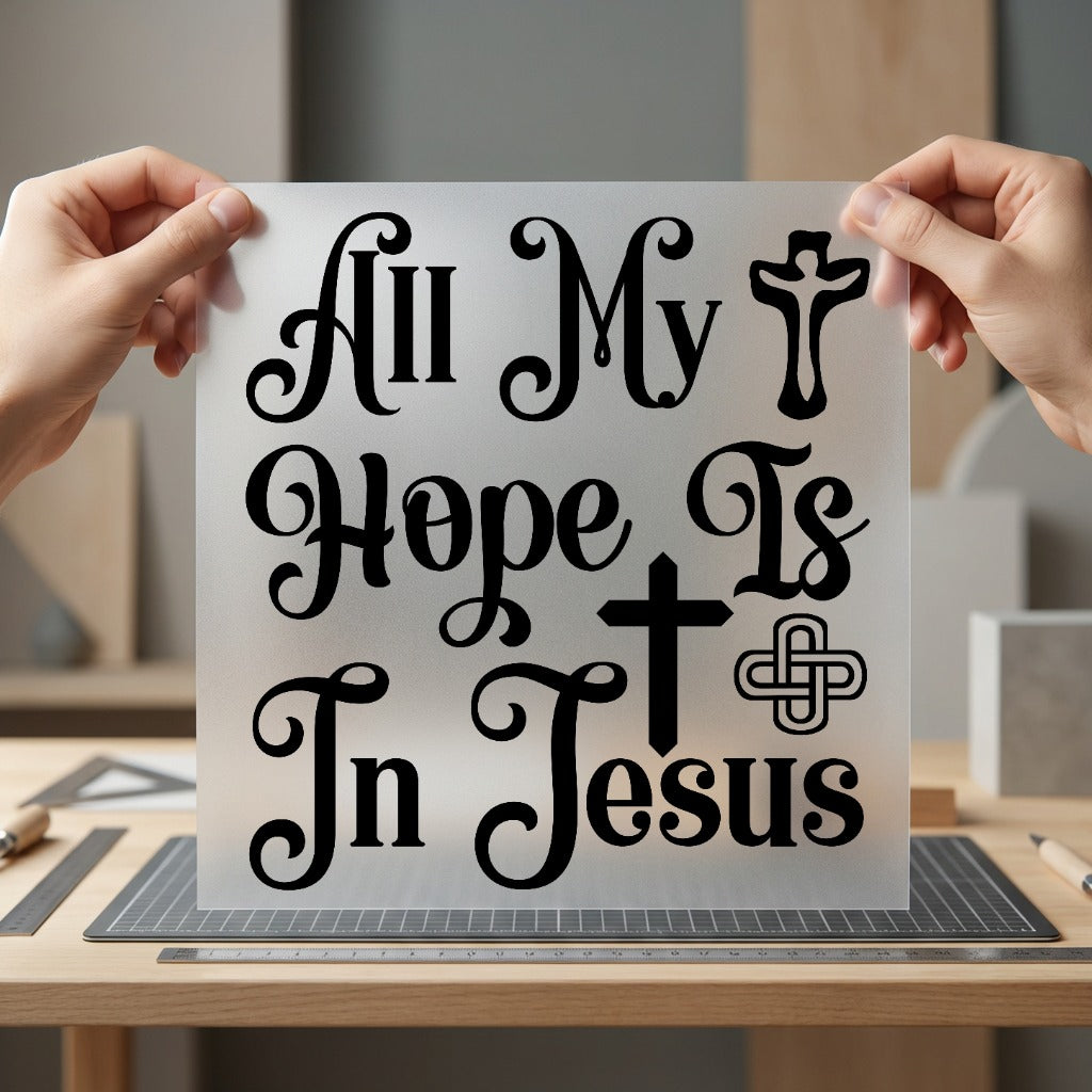 All Hope Jesus Christian Christian Faith Ready to Press DTF Transfer for Dtf