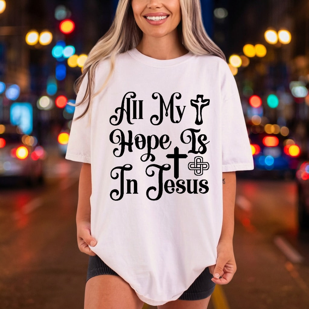 All Hope Jesus Christian Christian Faith Ready to Press DTF Transfer for Dtf