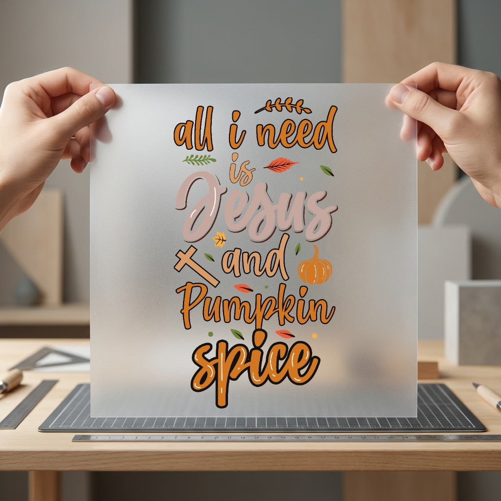 All Need Jesus Pumpkin Christian Faith Ready to Press DTF Transfer for Dtf