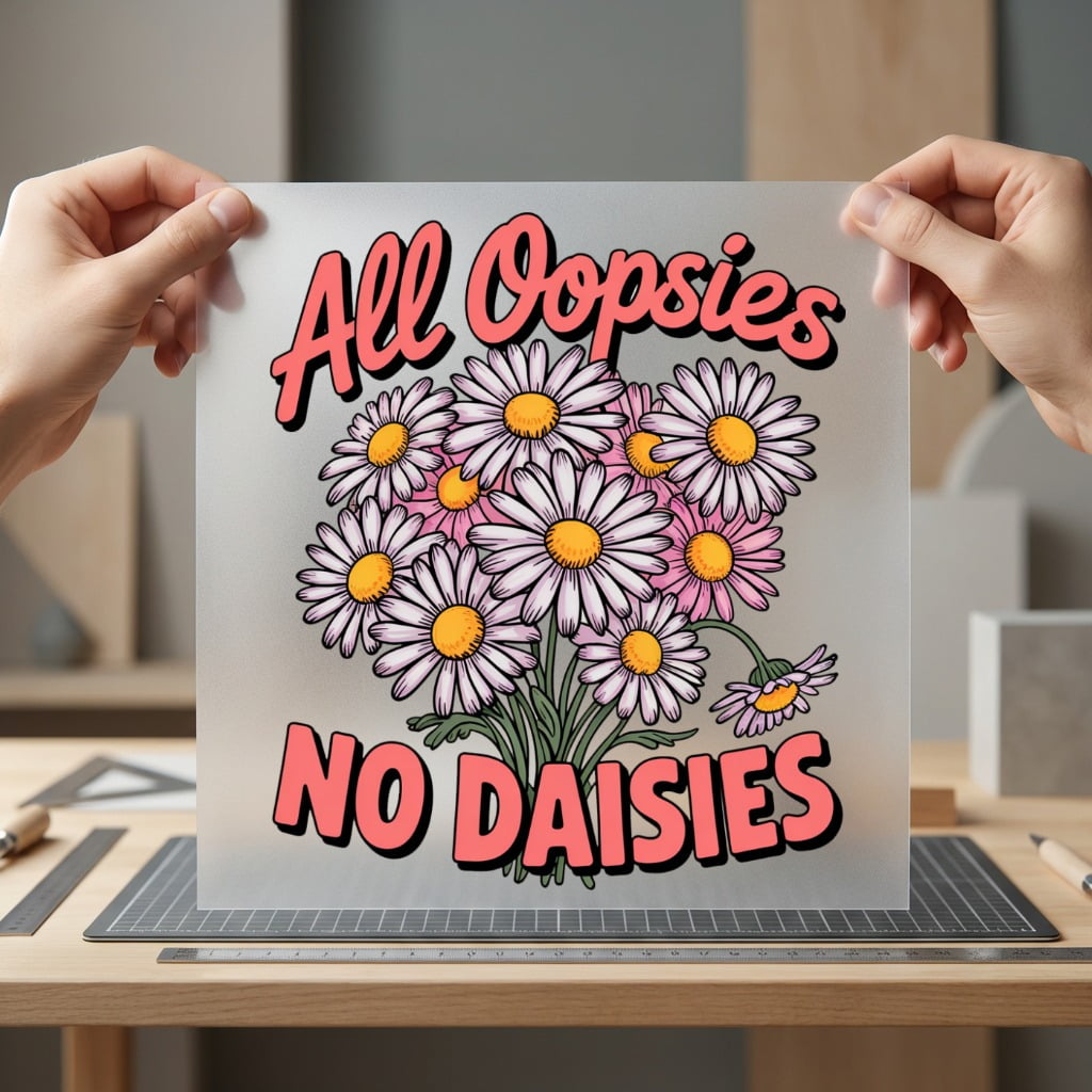 All Oopsies Daisies Retro Retro Ready to Press DTF Transfer for Dtf