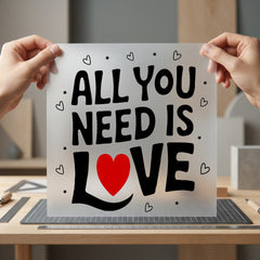 All You Need Love Valentine Ready to Press DTF Transfer for Dtf