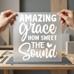 Amazing Grace How Sweet Christian Faith Ready to Press DTF Transfer for Dtf