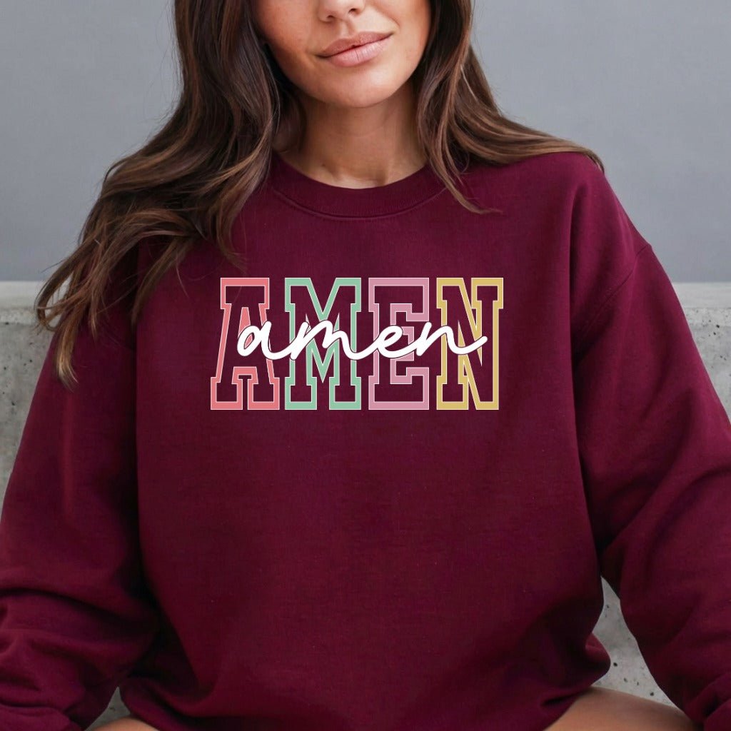 Amen | Modern Faithful Declaration Sweatshirt - Luckets.com
