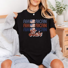 American Babe Patriotic Diy 4th Of July Patriotic Ready to Press DTF Transfer for Dtf