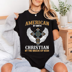 American Birth Christian Grace Christian Faith Ready to Press DTF Transfer for Dtf