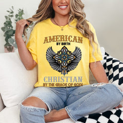 American By Birth Christian By Grace | Faith & Heritage Tee - Luckets.com