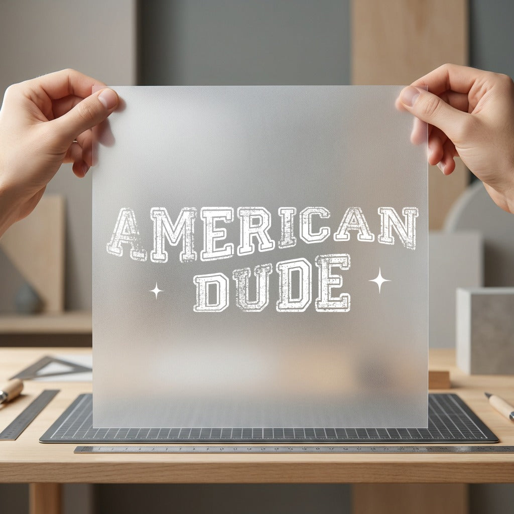 American Dude Retro Western 4th Of July Usa Ready to Press DTF Transfer for Dtf