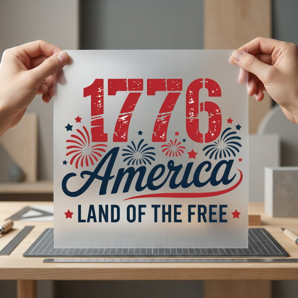 American Land Free Patriotic 4th Of July Patriotic Ready to Press DTF Transfer for Dtf