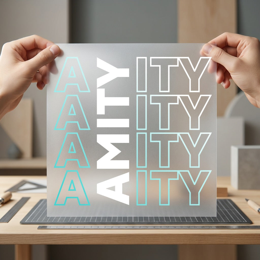 Amity Type Stack Retro Retro Aesthetic Ready to Press DTF Transfer for Dtf