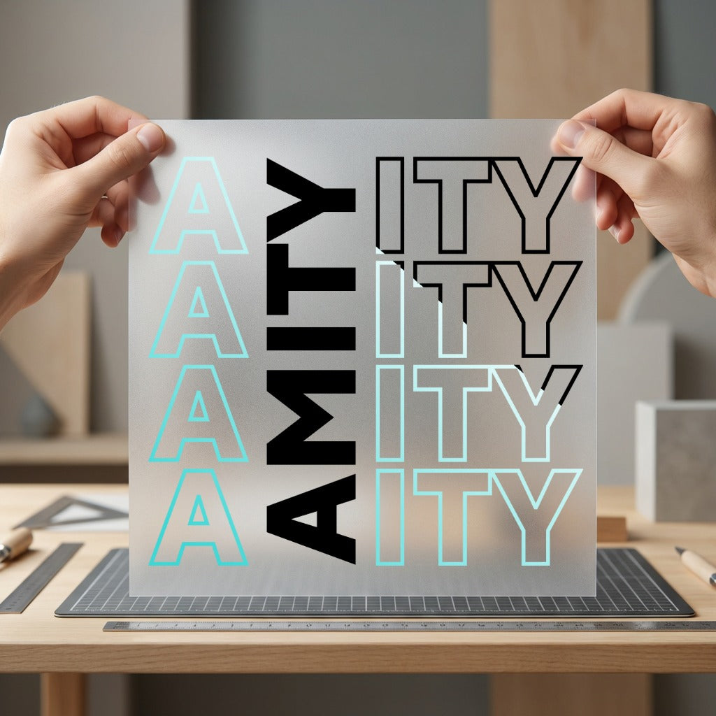 Amity Type Stack Retro Retro Aesthetic Ready to Press DTF Transfer for Dtf