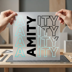 Amity Type Stack Retro Retro Aesthetic Ready to Press DTF Transfer for Dtf