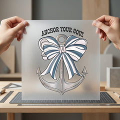 Anchor Soul Nautical Bow Faith Ready to Press DTF Transfer for Dtf