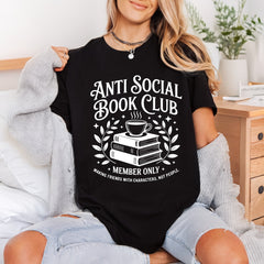 Anti Social Book Club Funny Sarcastic Ready to Press DTF Transfer for Dtf