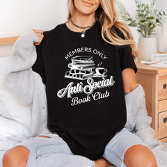 Anti Social Book Club Funny Sarcastic Ready to Press DTF Transfer for Dtf