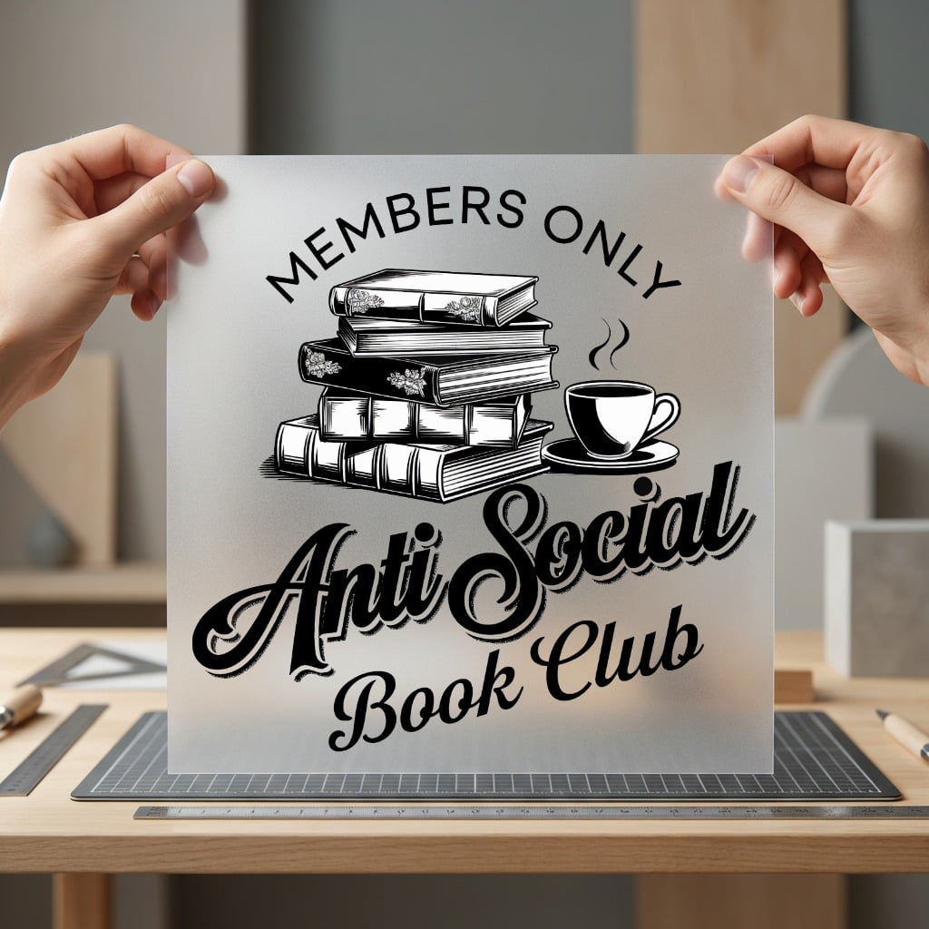 Anti Social Book Club Funny Sarcastic Ready to Press DTF Transfer for Dtf
