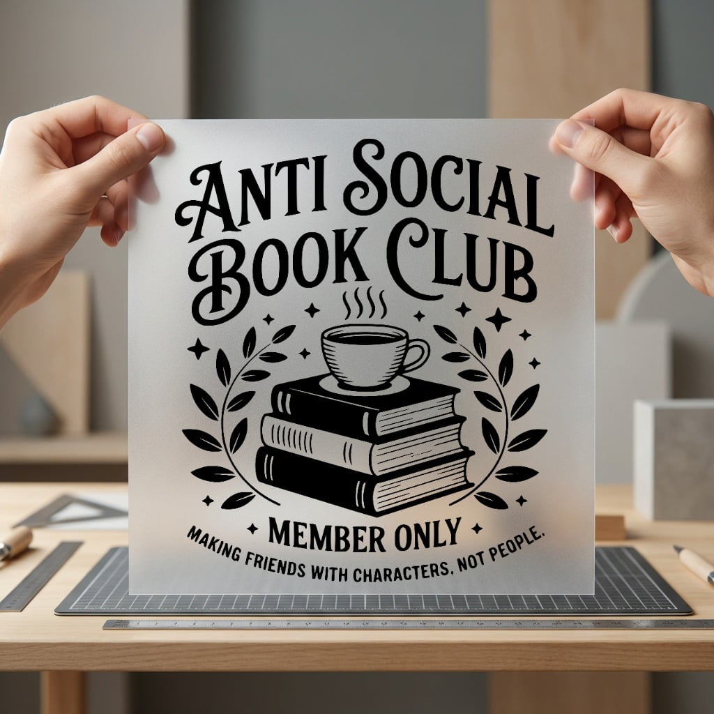 Anti Social Book Club Funny Sarcastic Ready to Press DTF Transfer for Dtf