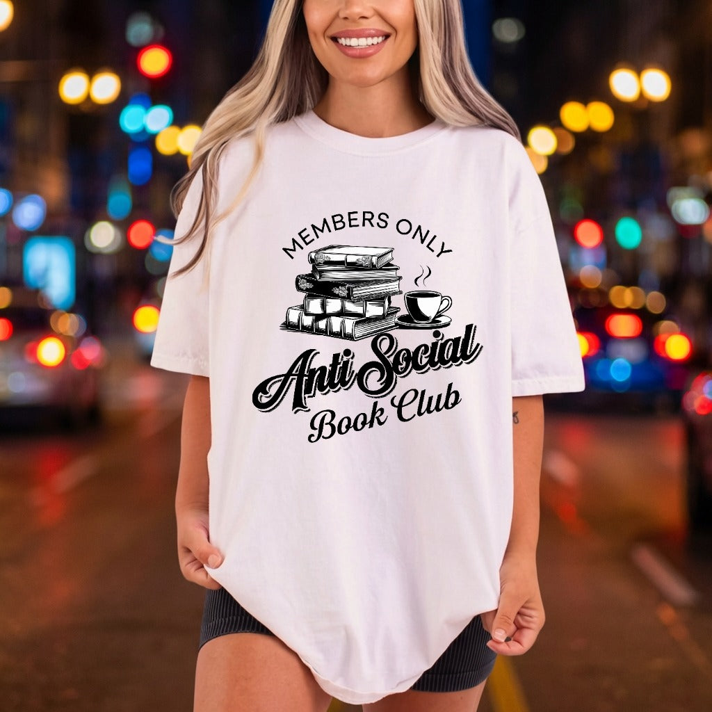 Anti Social Book Club Funny Sarcastic Ready to Press DTF Transfer for Dtf