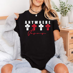 Anywhere Jesus Christian Diy Christian Faith Ready to Press DTF Transfer for Dtf
