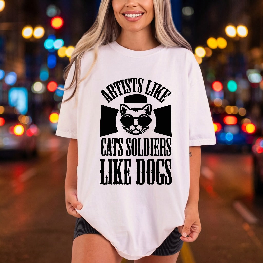 Artists Like Cats Soldiers Mom Dad Ready to Press DTF Transfer for Dtf