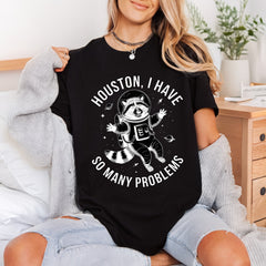 Astronaut Raccoon Houston Have Funny Pet Ready to Press DTF Transfer for Dtf