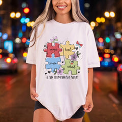 Autism Awareness Puzzle Inspiring Mom Dad Ready to Press DTF Transfer for Dtf