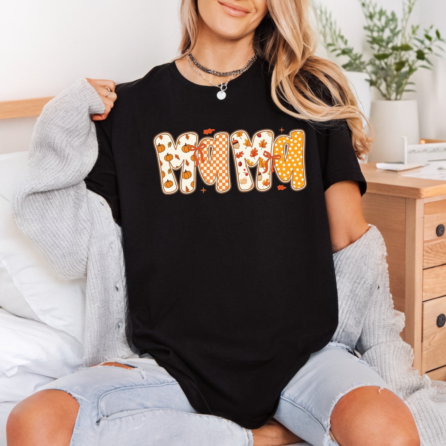 Autumn Mama Fall Season Thanksgiving Fall Ready to Press DTF Transfer for Dtf