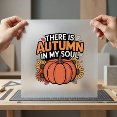 Autumn Soul Pumpkin Sunshine Halloween Thanksgiving Ready to Press DTF Transfer for Dtf