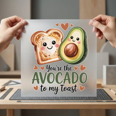 Avocado Toast Foodie Diy Funny Sarcastic Ready to Press DTF Transfer for Dtf
