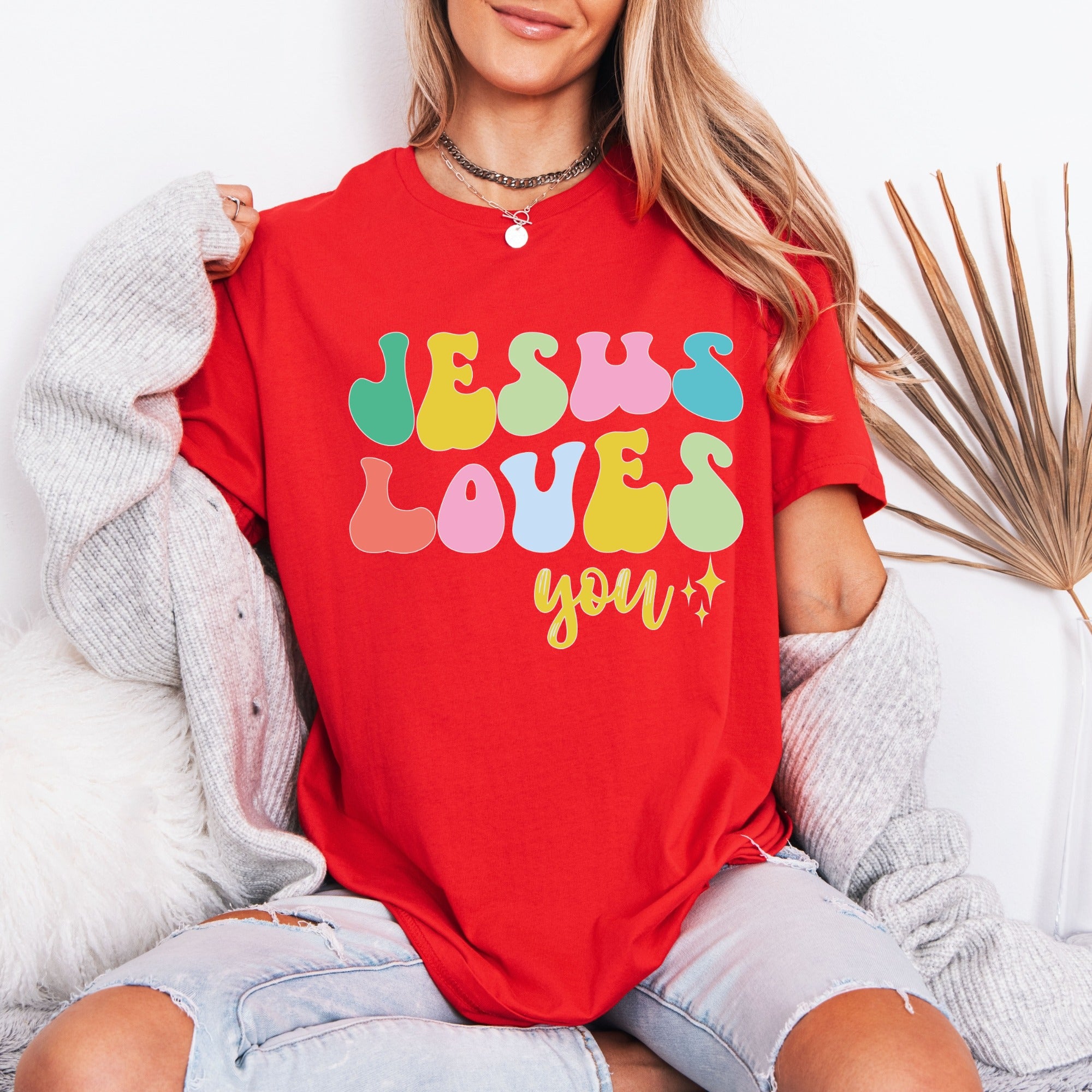 Jesus Loves You | Retro Affirmation Tee
