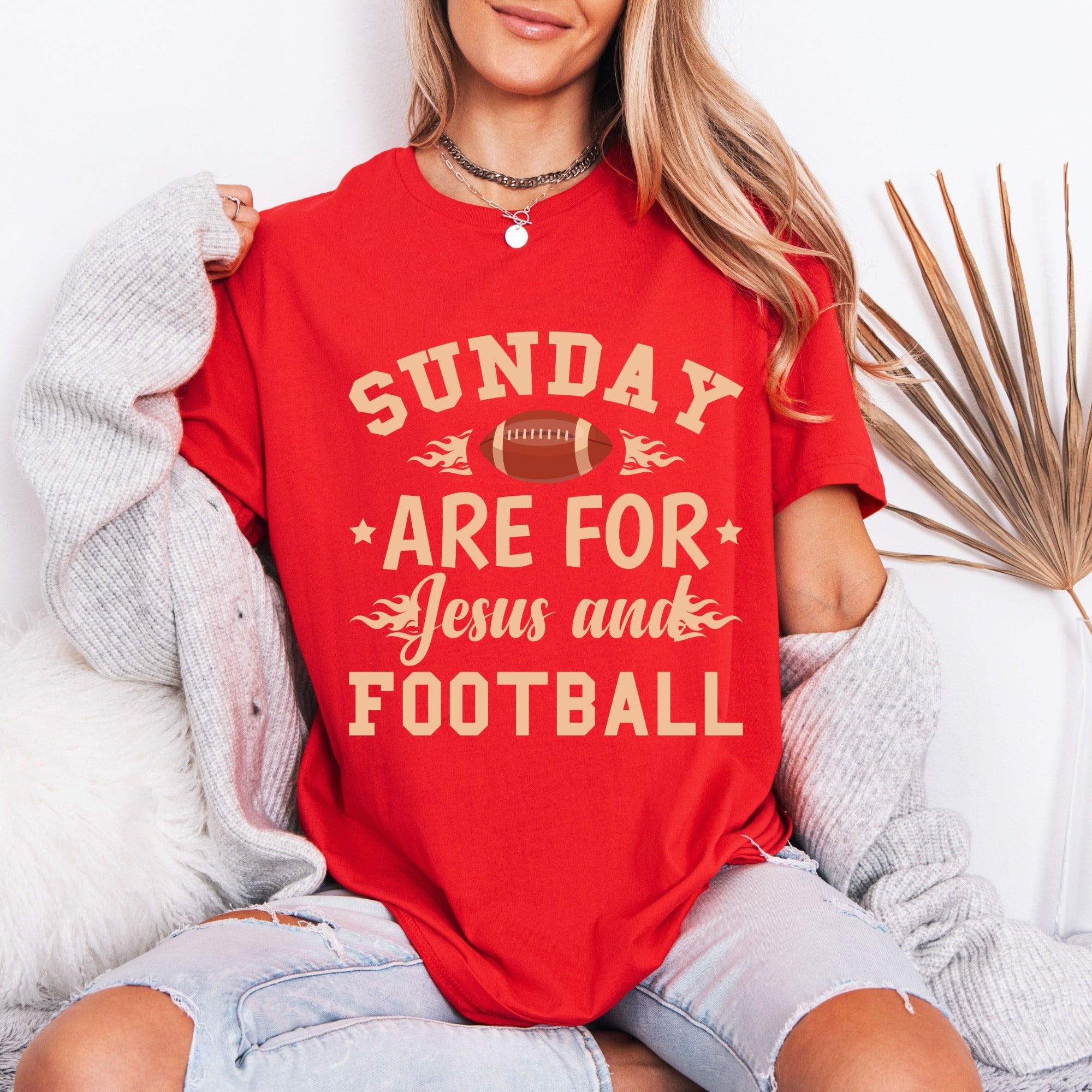 Sunday Are For Jesus & Football | Game Day Faith Tee