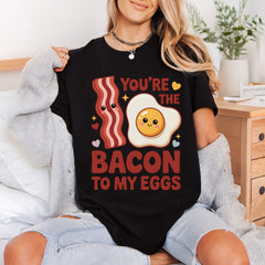 Bacon Eggs Love Kawaii Valentine Funny Ready to Press DTF Transfer for Dtf