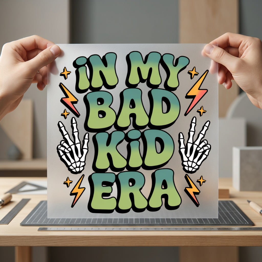 Bad Kid Era Retro Funny Vintage Ready to Press DTF Transfer for Dtf