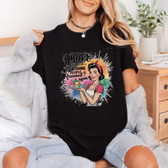 Bake Because Retro Baker Mom Funny Ready to Press DTF Transfer for Dtf