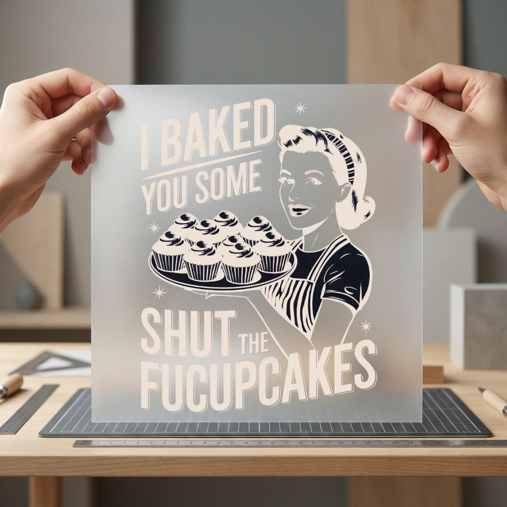 Baked You Some Fucupcakes Mom Funny Ready to Press DTF Transfer for Dtf