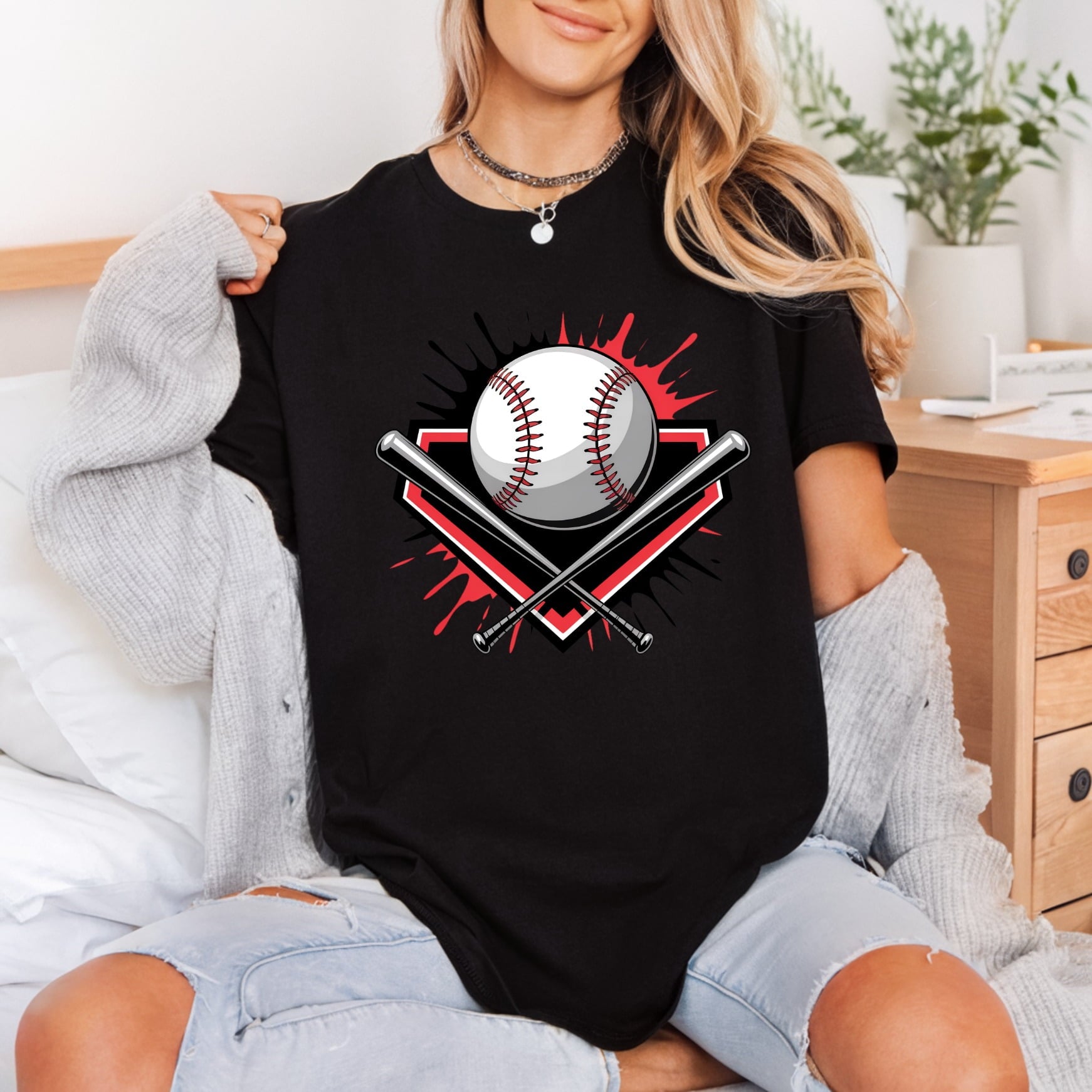 Baseball Bats Splash Sports Retro Fitness Ready to Press DTF Transfer for Dtf
