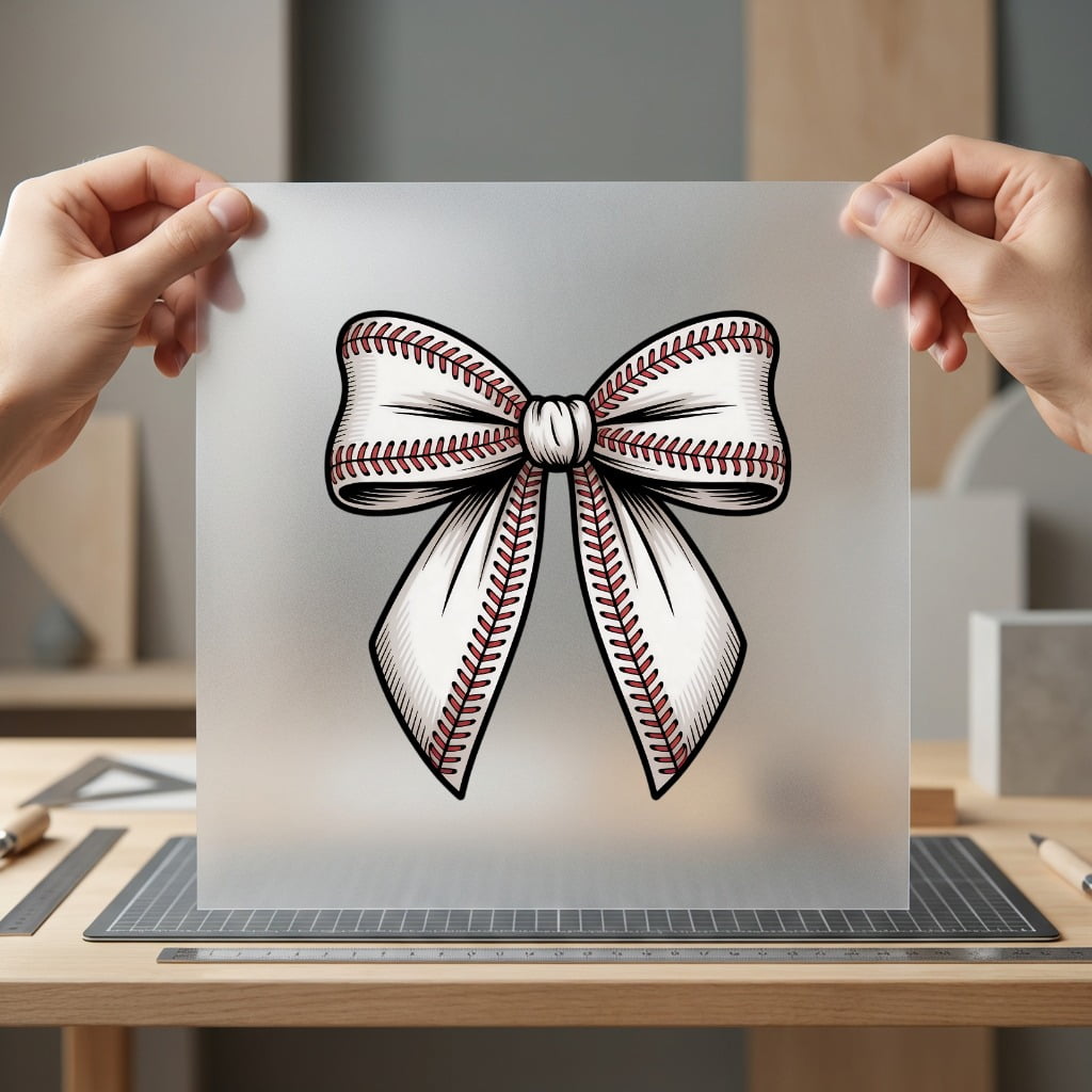 Baseball Bow Sports Fan Vintage Retro Ready to Press DTF Transfer for Dtf