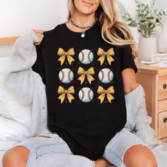 Baseball Bows Grid Retro Mom Fitness Ready to Press DTF Transfer for Dtf