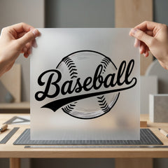 Baseball Distressed Text Sports Vintage Retro Ready to Press DTF Transfer for Dtf