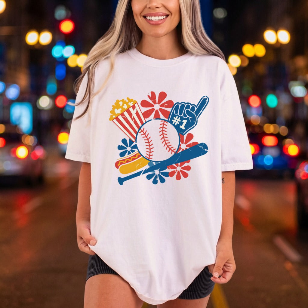 Baseball Game Day Patriotic Patriotic Vintage Ready to Press DTF Transfer for Dtf