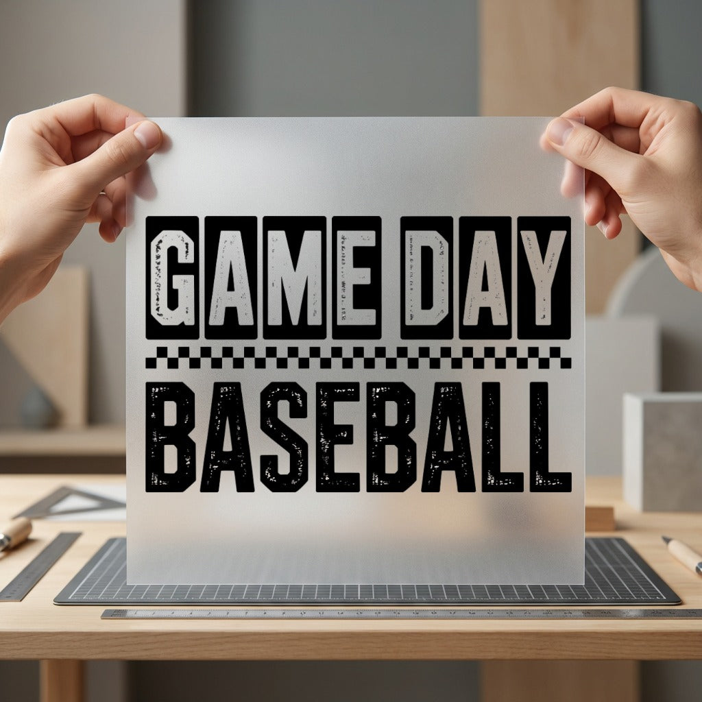 Baseball Game Day Sports Retro Fitness Ready to Press DTF Transfer for Dtf