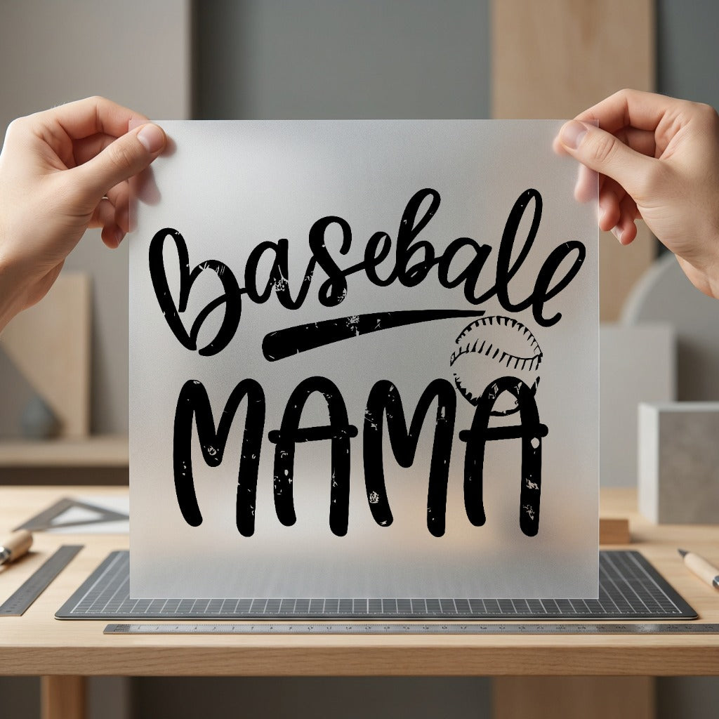 Baseball Mama Distressed Diy Mom Fitness Ready to Press DTF Transfer for Dtf