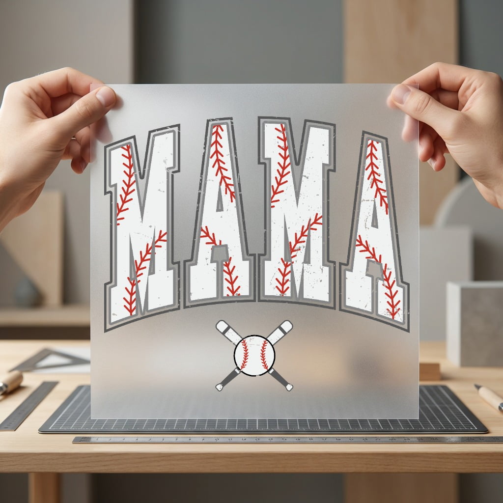 Baseball Mama Distressed Game Mom Vintage Ready to Press DTF Transfer for Dtf