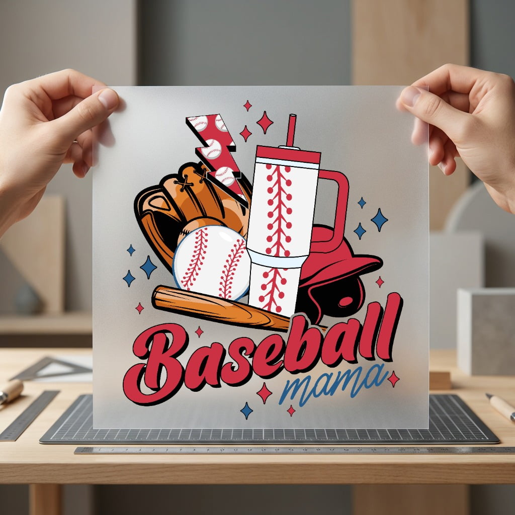 Baseball Mama Essentials Sporty Mom Mama Ready to Press DTF Transfer for Dtf