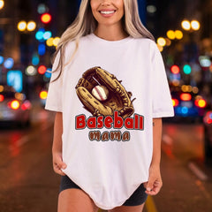 Baseball Mama Glove Ball Mom Fitness Ready to Press DTF Transfer for Dtf