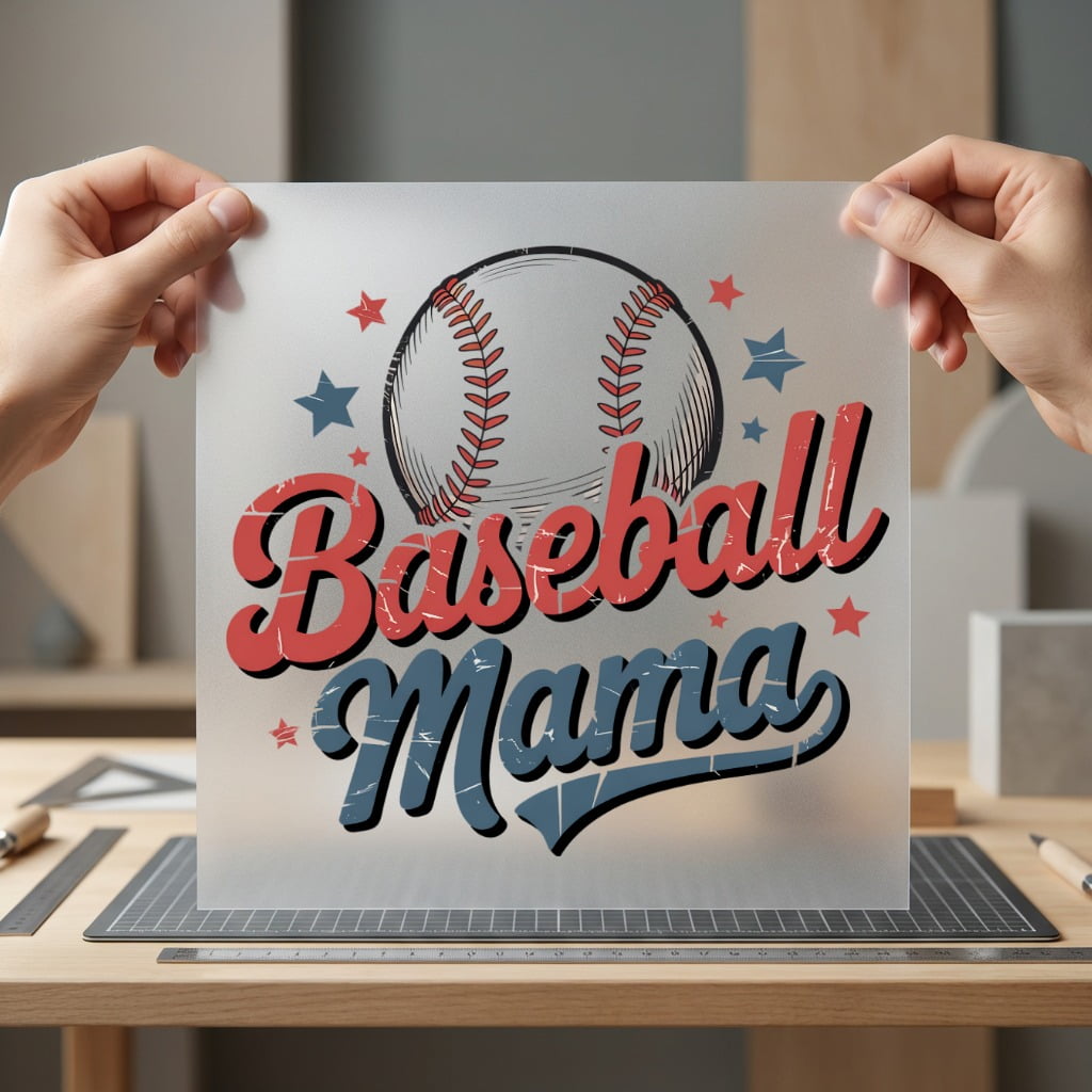 Baseball Mama Retro Diy Usa Mom Ready to Press DTF Transfer for Dtf